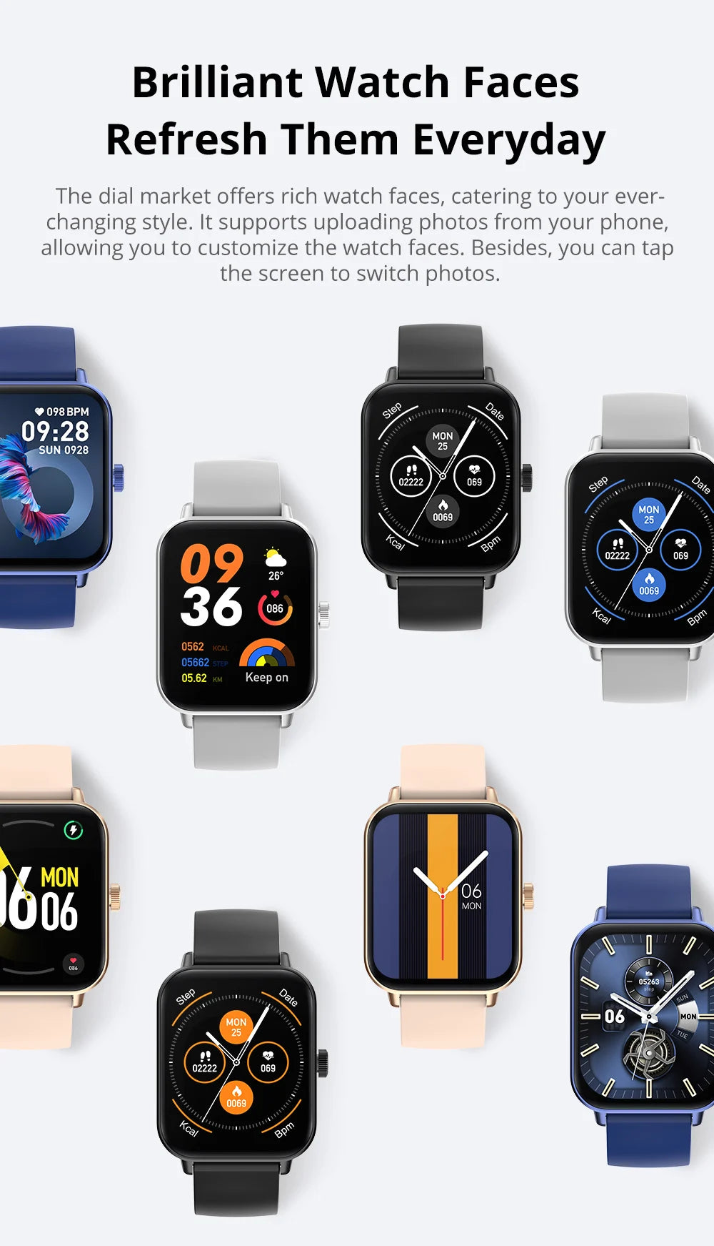 COLMI P81 Smartwatch - Voice Calling 24H Health Monitor 100 Sports Modes