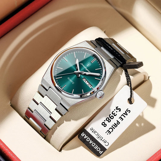 Montre femme POEDAGAR - Montre à quartz professionnelle, étanche et lumineuse