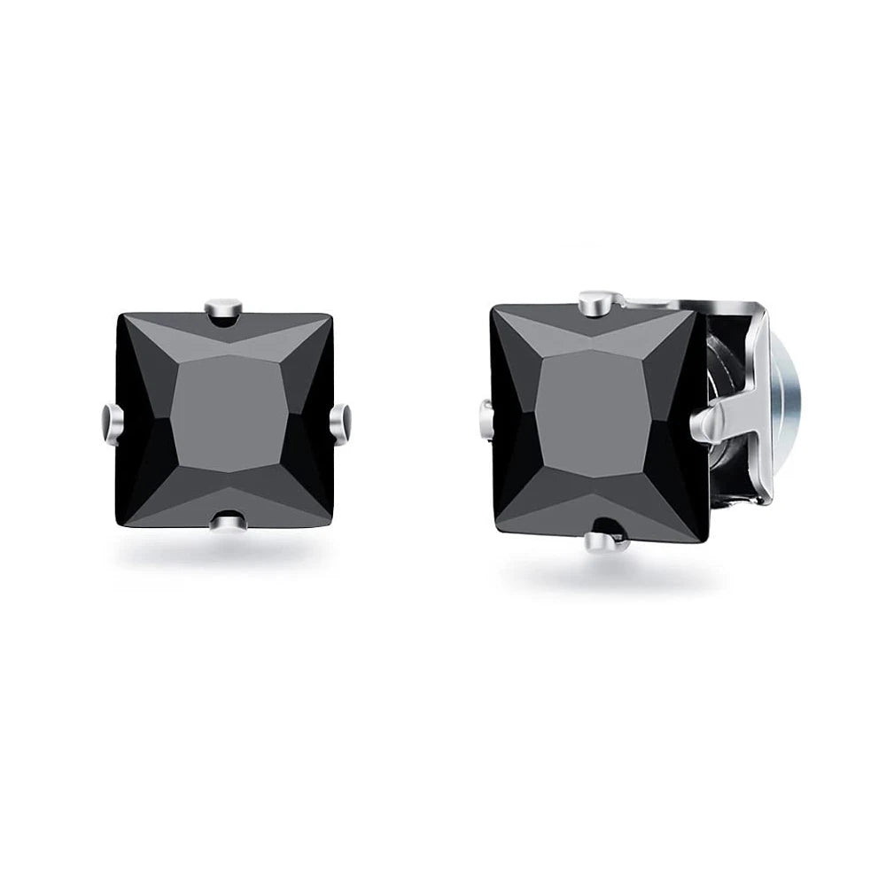 أقراط مغناطيسية - أقراط كريستالية غير قابلة للثقب من الزركون