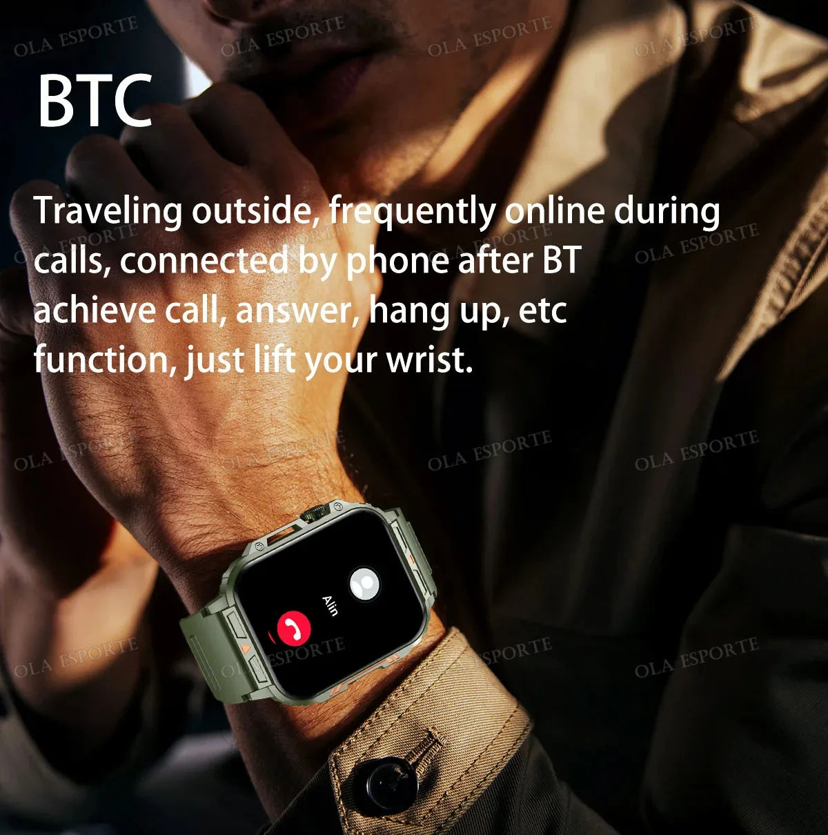 Military Smart Watch 2025 - Health Monitor Bluetooth Call IP68 Waterproof Fitness