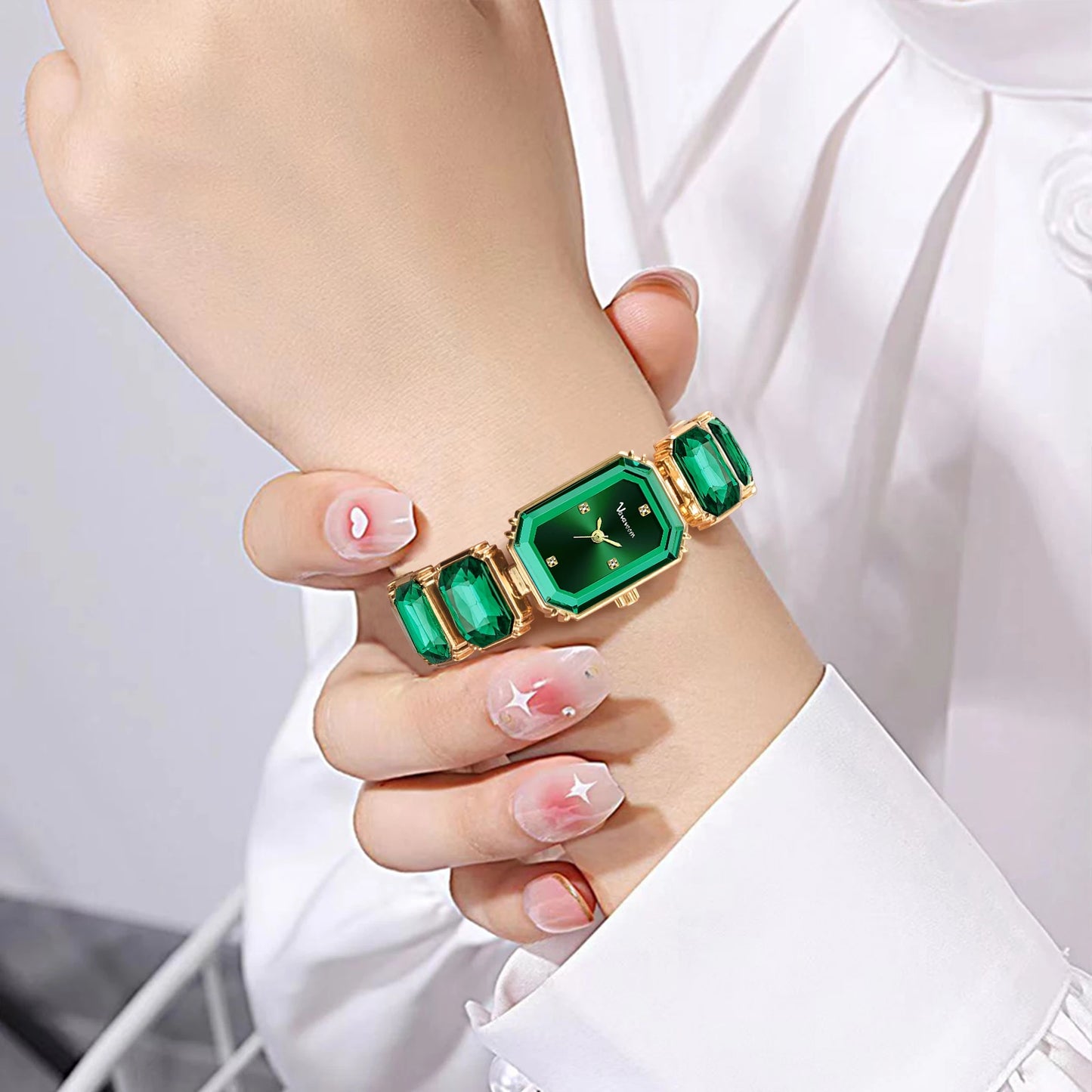 2024 Women's Watch - Luxury Diamond Rose Gold Bracelet Watch