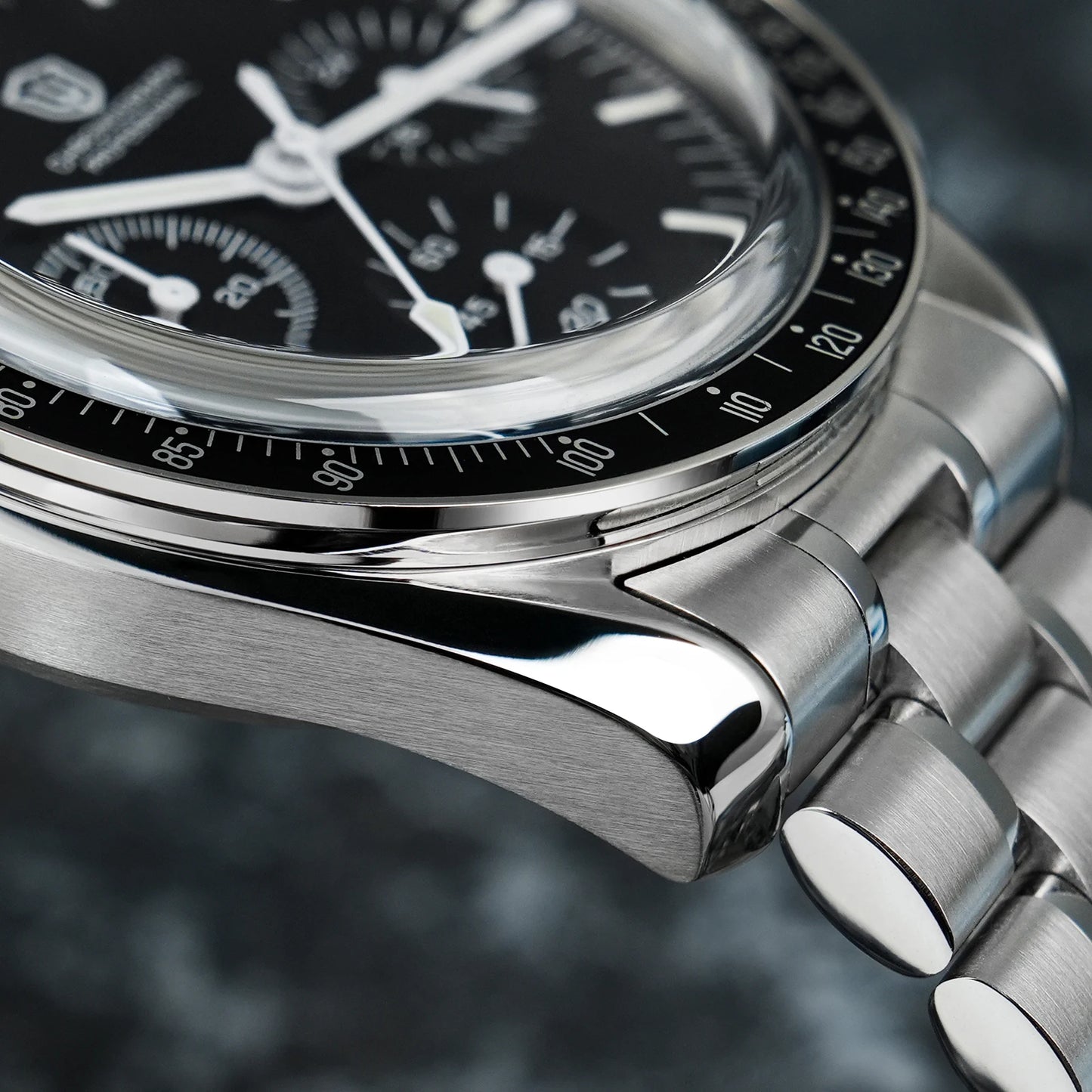 Montre Watchdives WD1863 à quartz, mouvement chronographe VK63, verre saphir bombé, étanche à 10 bar, luminescente, 39 mm, style vintage