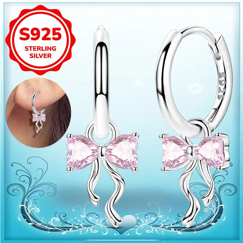 Boucles d'oreilles créoles en argent sterling 925 - Cadeau de mariage et de fiançailles