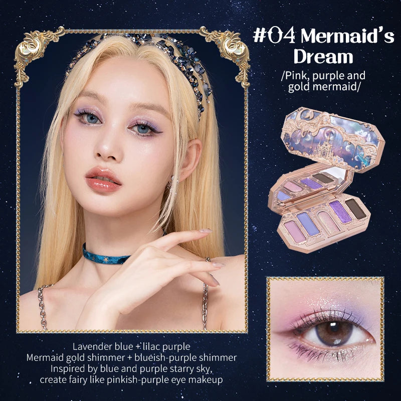 لوحة ظلال العيون مونلايت ميرميد - مجموعة الأحجار الكريمة غير اللامعة