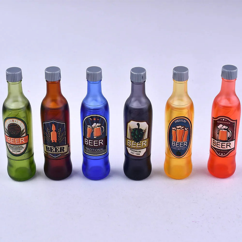 مجموعة مرطب شفاه لطيفة على شكل زجاجة - 24 قطعة مرطبة للشفاه بنكهات مختلفة