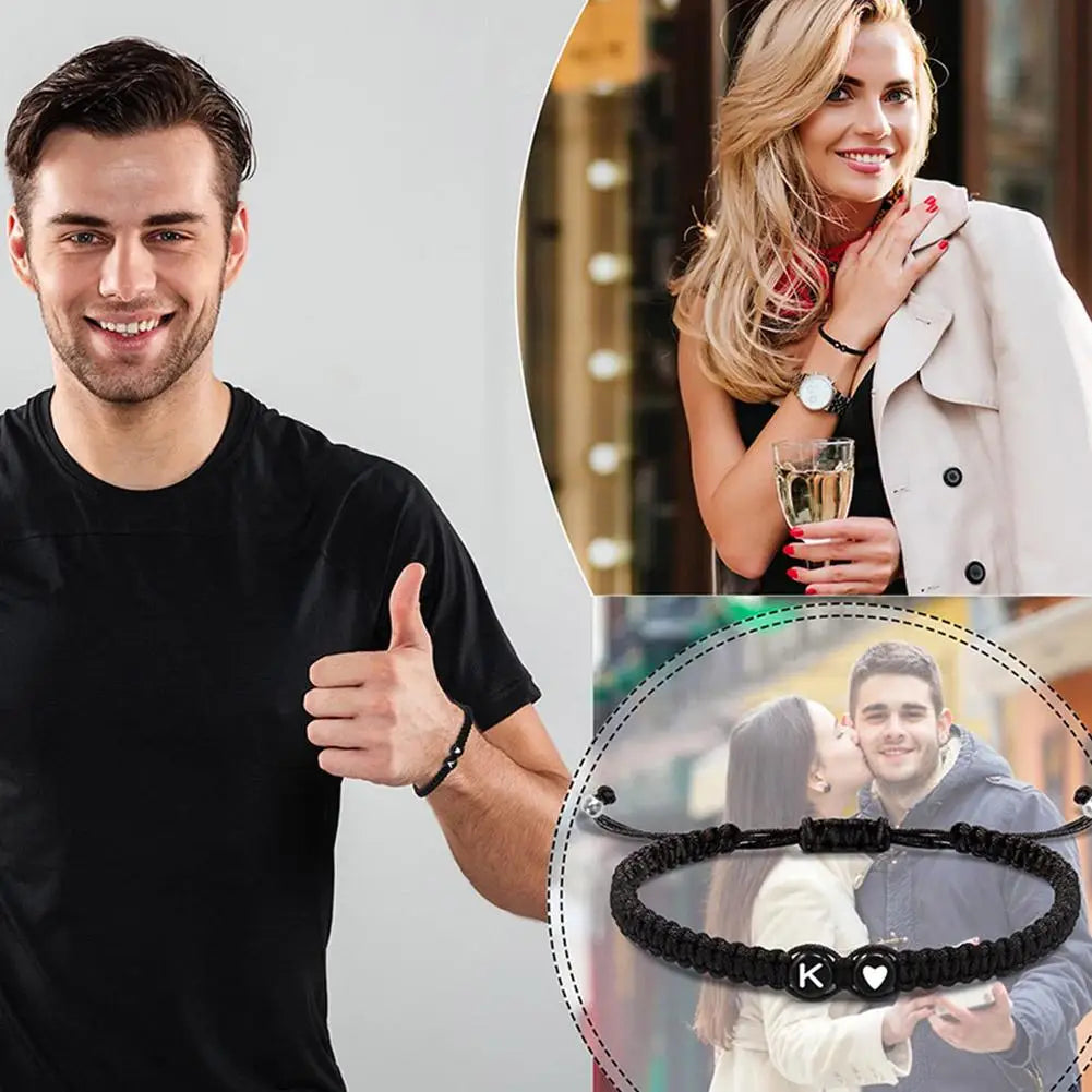 سوار القلب الأولي - سوار الصداقة المضفر المصنوع يدويًا من أريزونا