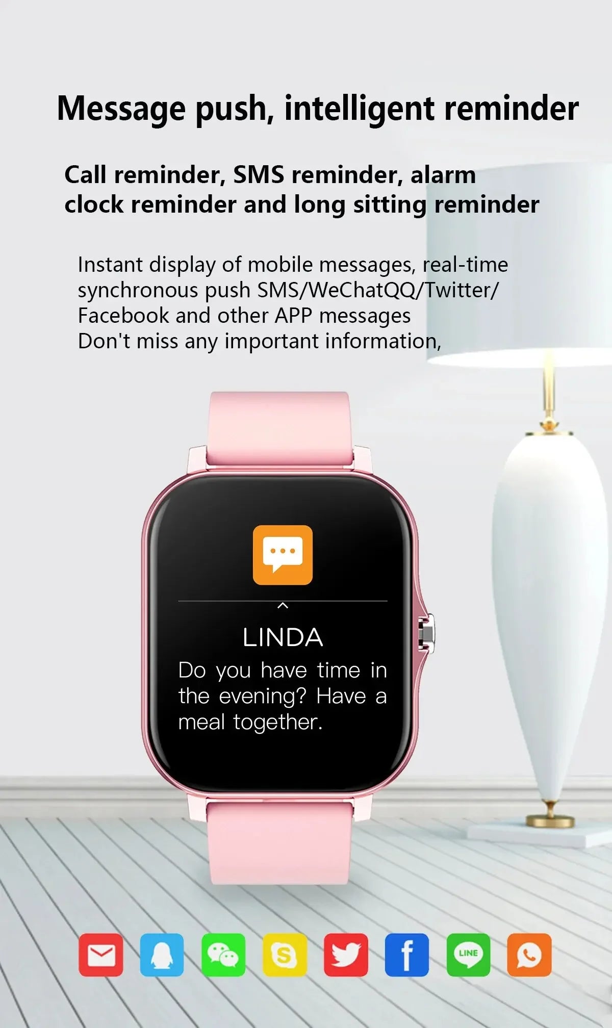 LAXASFIT Smart Watch - Sports Fitness Bluetooth Calls Digital Smartwatch