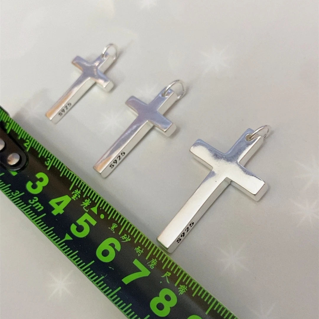 Pendentif Croix - Collier Jésus-Christ en argent sterling 925