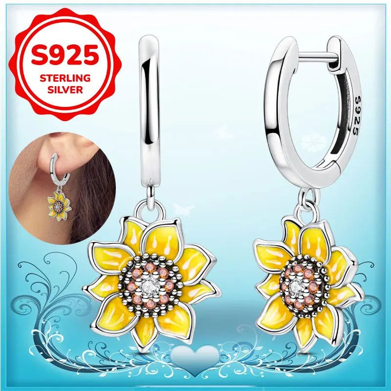 Boucles d'oreilles créoles en argent sterling 925 - Cadeau de mariage et de fiançailles