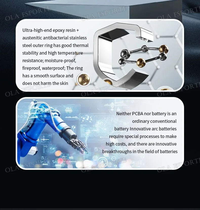 Bague connectée 2025 - Moniteur de santé avec une autonomie de 10 jours