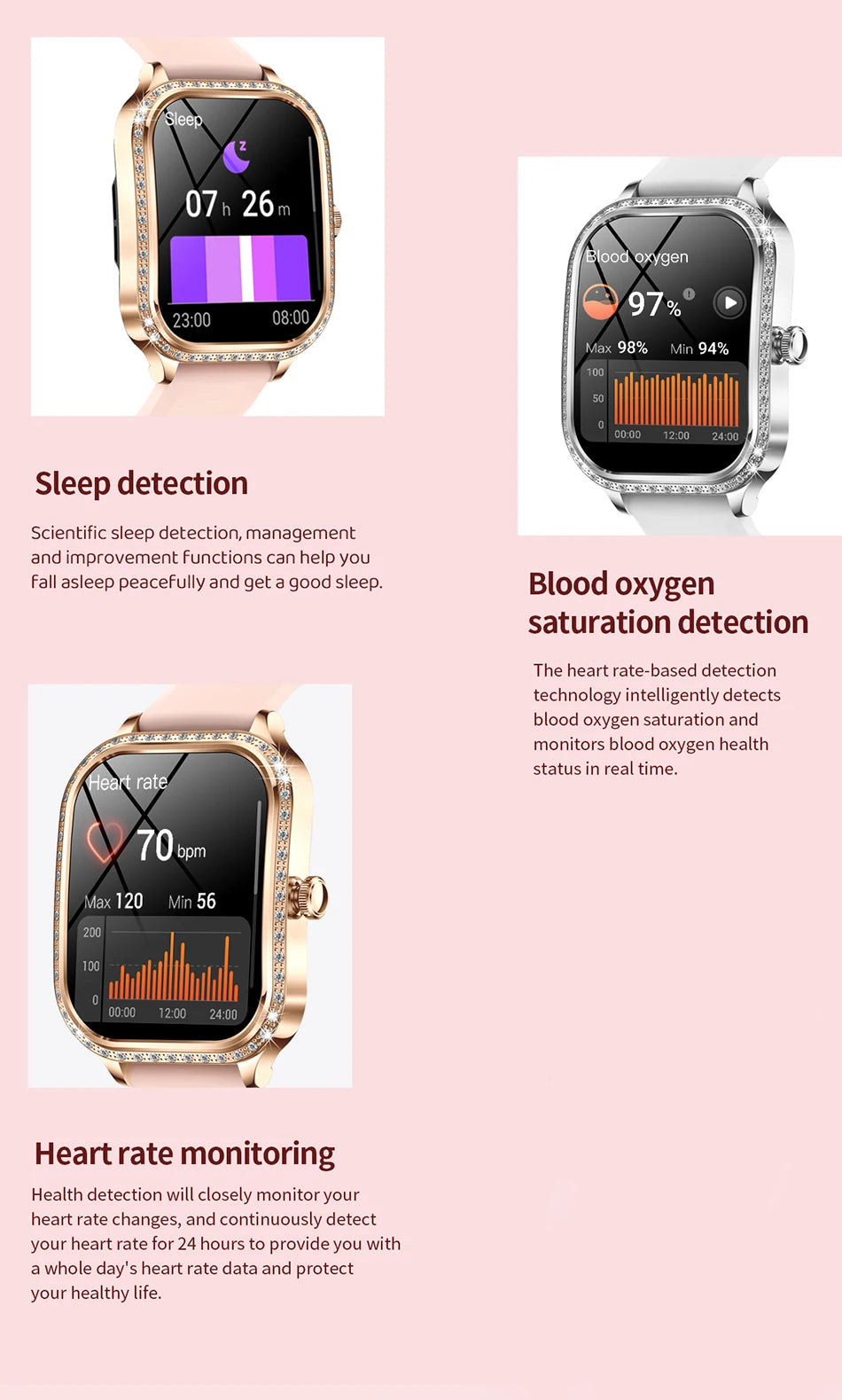 New For HUAWEI FIT3 Smart Watch Women 1.75" HD Display Heart Rate Sport Fitness IP68 Waterproof BT Call Smartwatch For Lady Gift