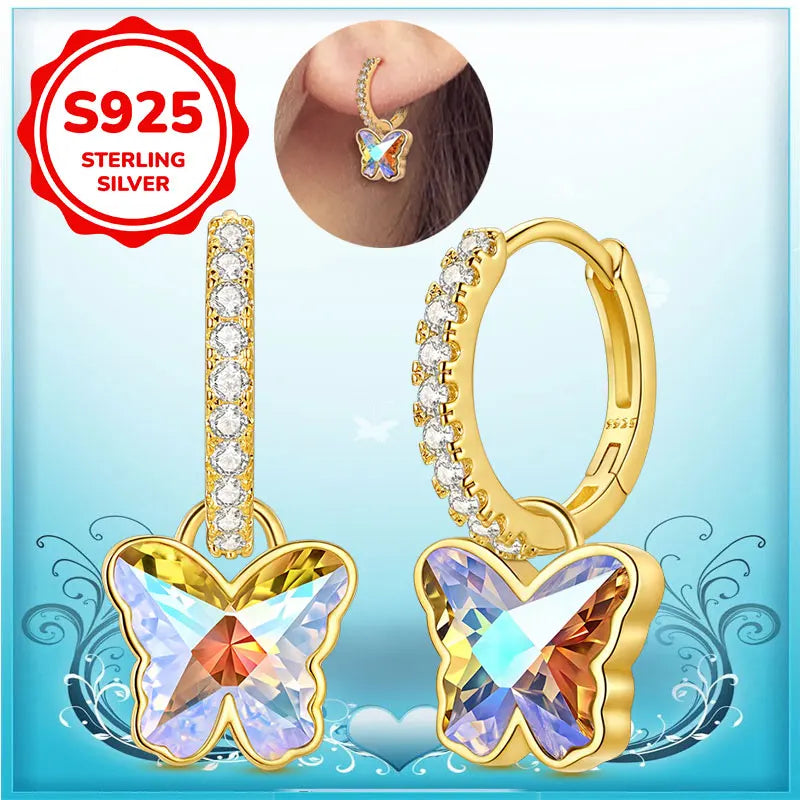 Boucles d'oreilles créoles en argent sterling 925 - Cadeau de mariage et de fiançailles