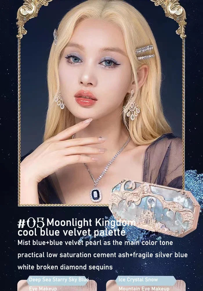 لوحة ظلال العيون مونلايت ميرميد - 8 ألوان لامعة غير لامعة