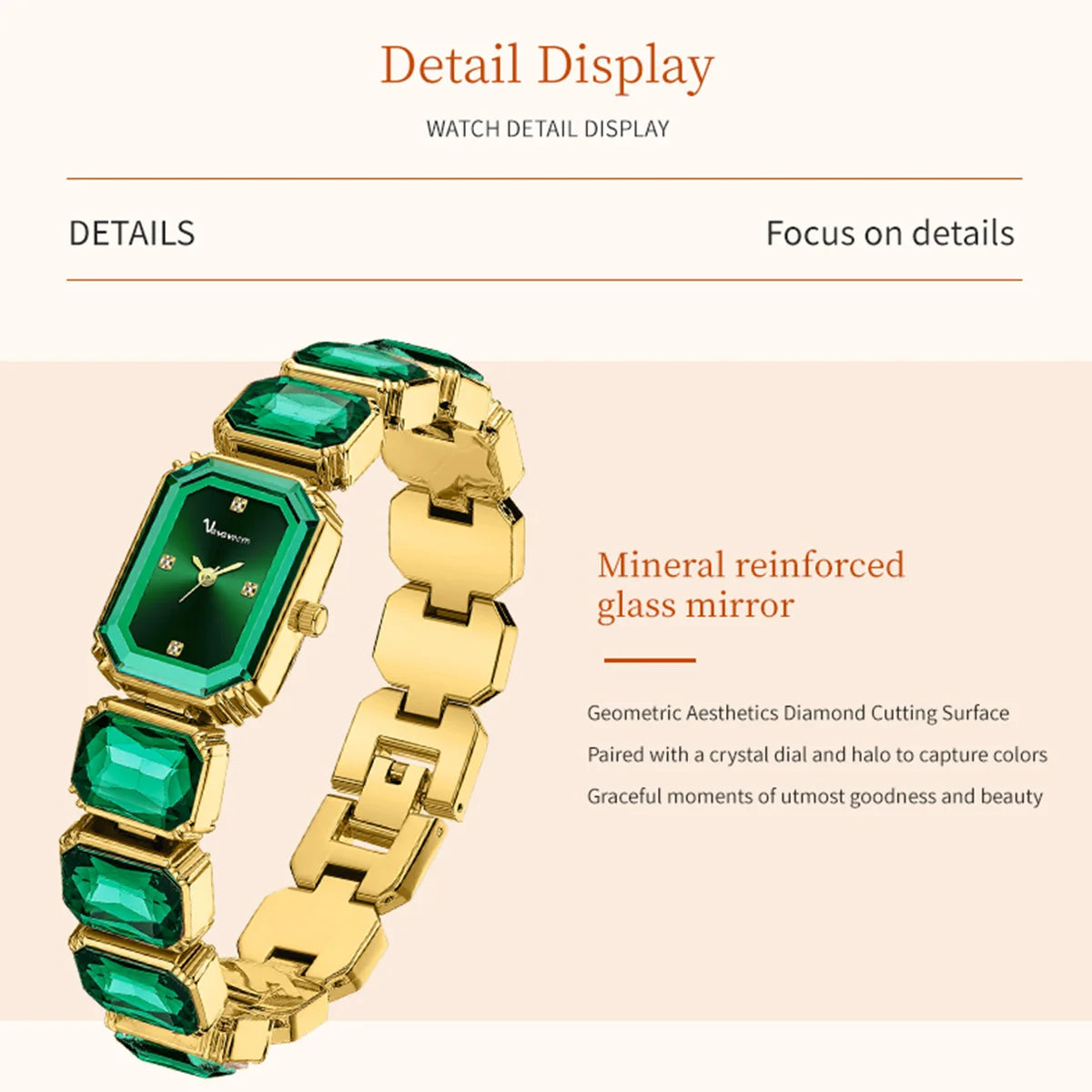 2024 Women's Watch - Luxury Diamond Rose Gold Bracelet Watch