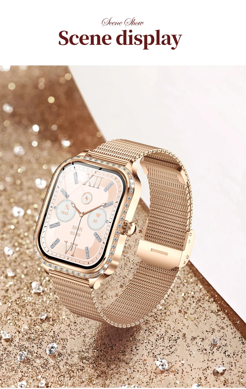 New For HUAWEI FIT3 Smart Watch Women 1.75" HD Display Heart Rate Sport Fitness IP68 Waterproof BT Call Smartwatch For Lady Gift