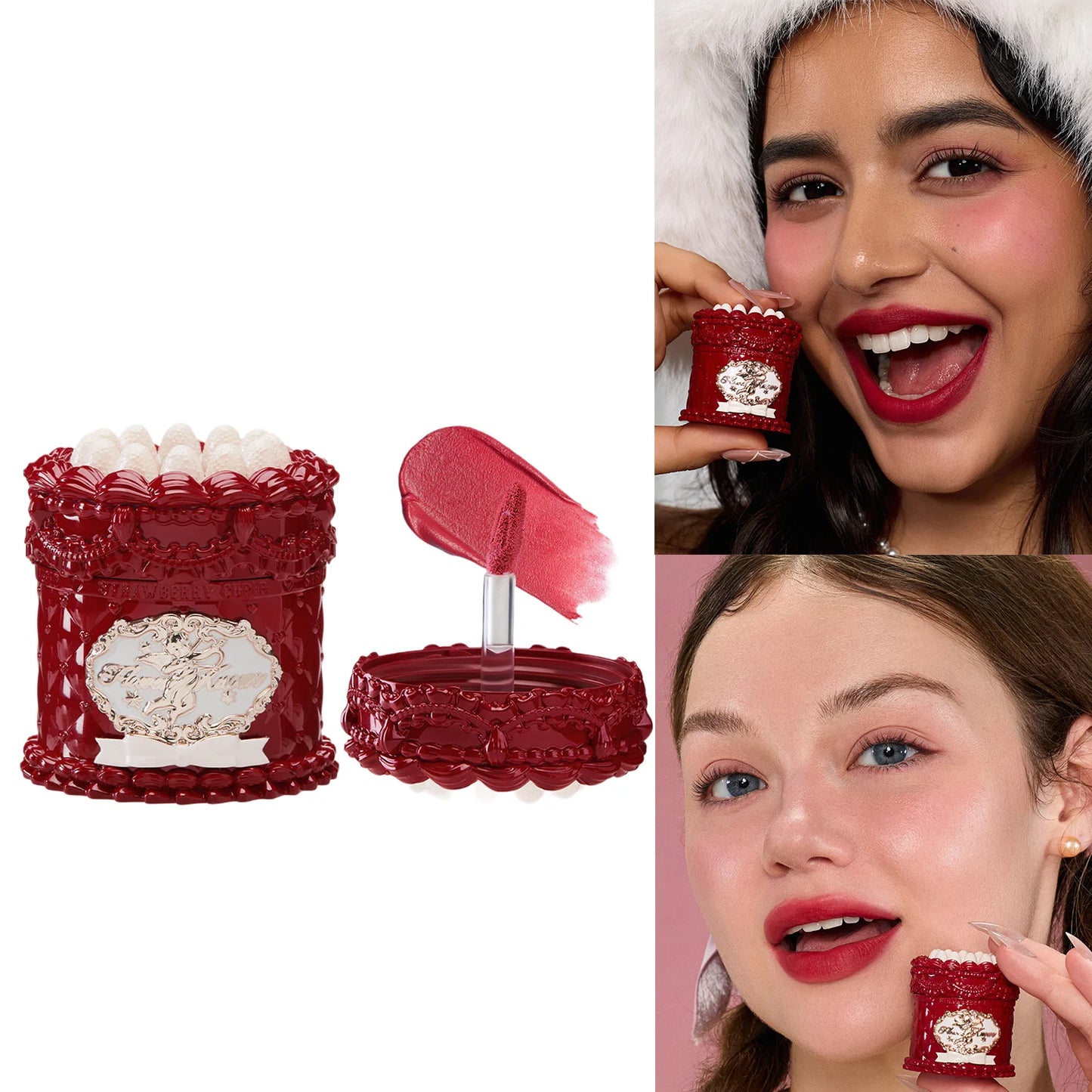 Gloss à lèvres teinté à l'huile - Maquillage hydratant végan pour les lèvres