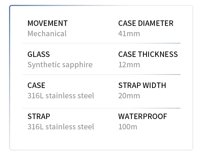 Montre WM automatique mécanique pour homme, haute qualité, verre saphir, heure mondiale, marque originale reconnue Welly Merck, référence WM057