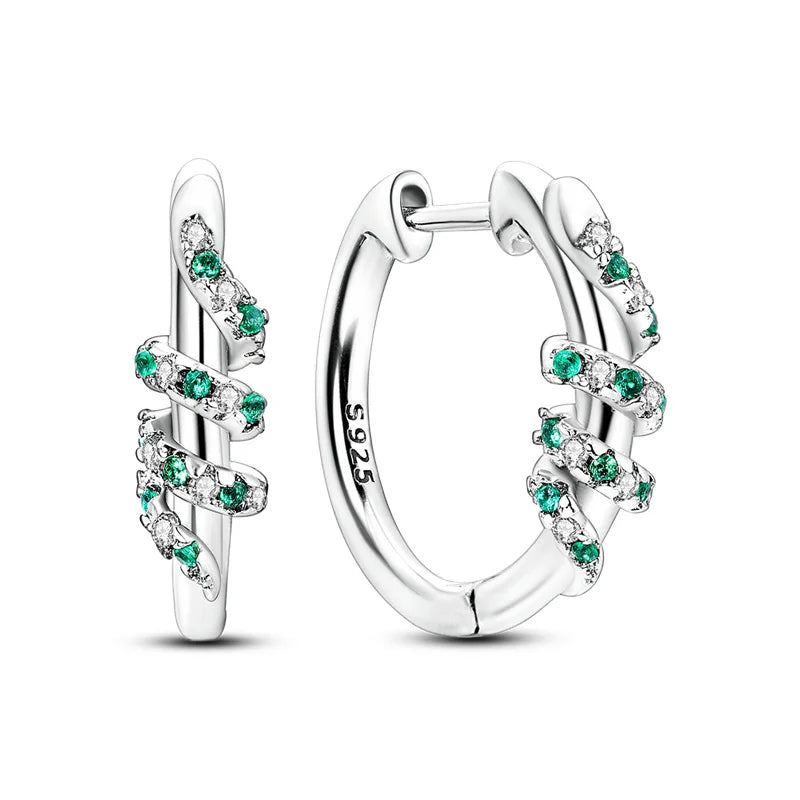 Boucles d'oreilles créoles en argent sterling 925 - Cadeau de mariage et de fiançailles