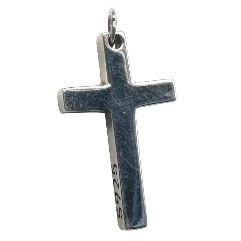 Pendentif Croix - Collier Jésus-Christ en argent sterling 925