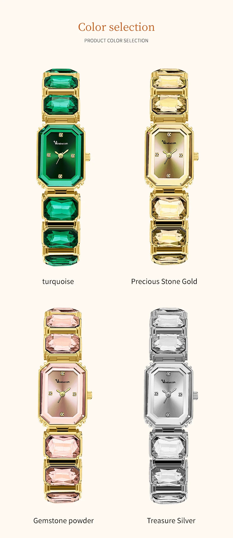 2024 Women's Watch - Luxury Diamond Rose Gold Bracelet Watch