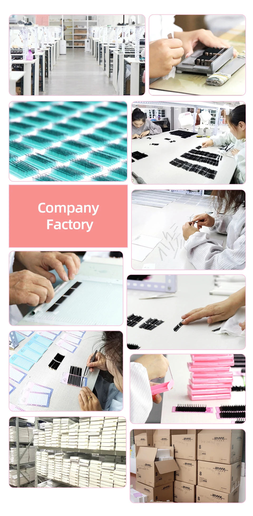 رموش AGUUD الروسية الجاهزة للتكثيف - ١٠ علب - معجبين كثر