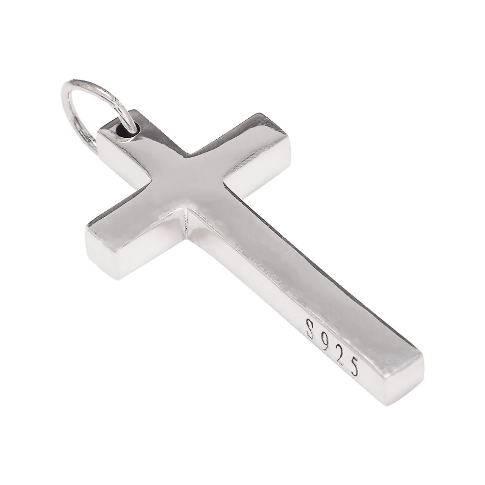 Pendentif Croix - Collier Jésus-Christ en argent sterling 925