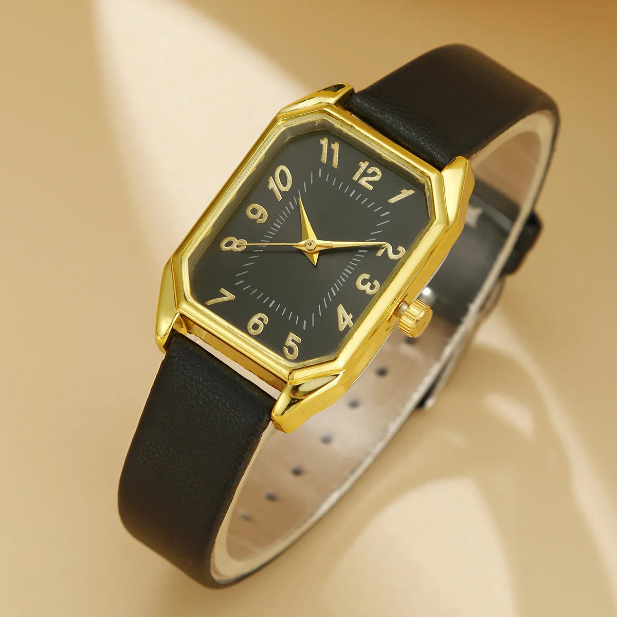 Women's Watch Set - 1/5/6pcs Luxury Square Quartz Watches
