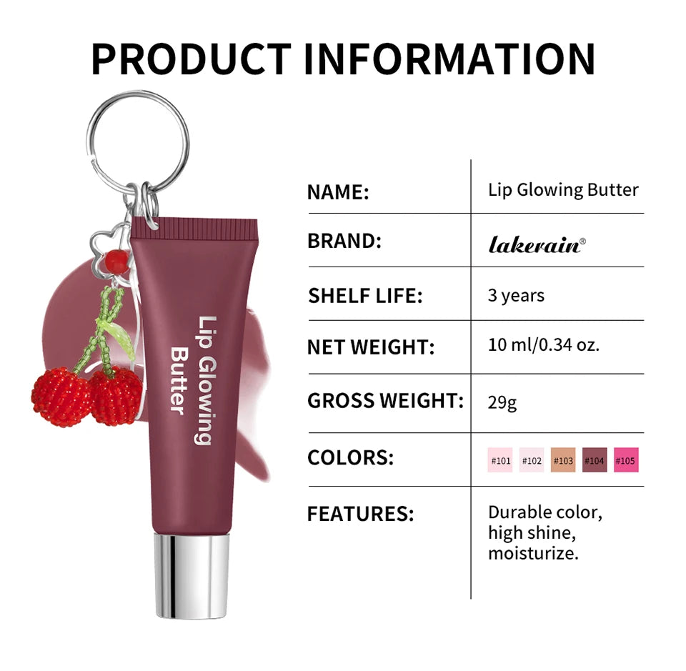 ملمع شفاه زبدة لامع - زيت شفاه مرطب يدوم طويلاً