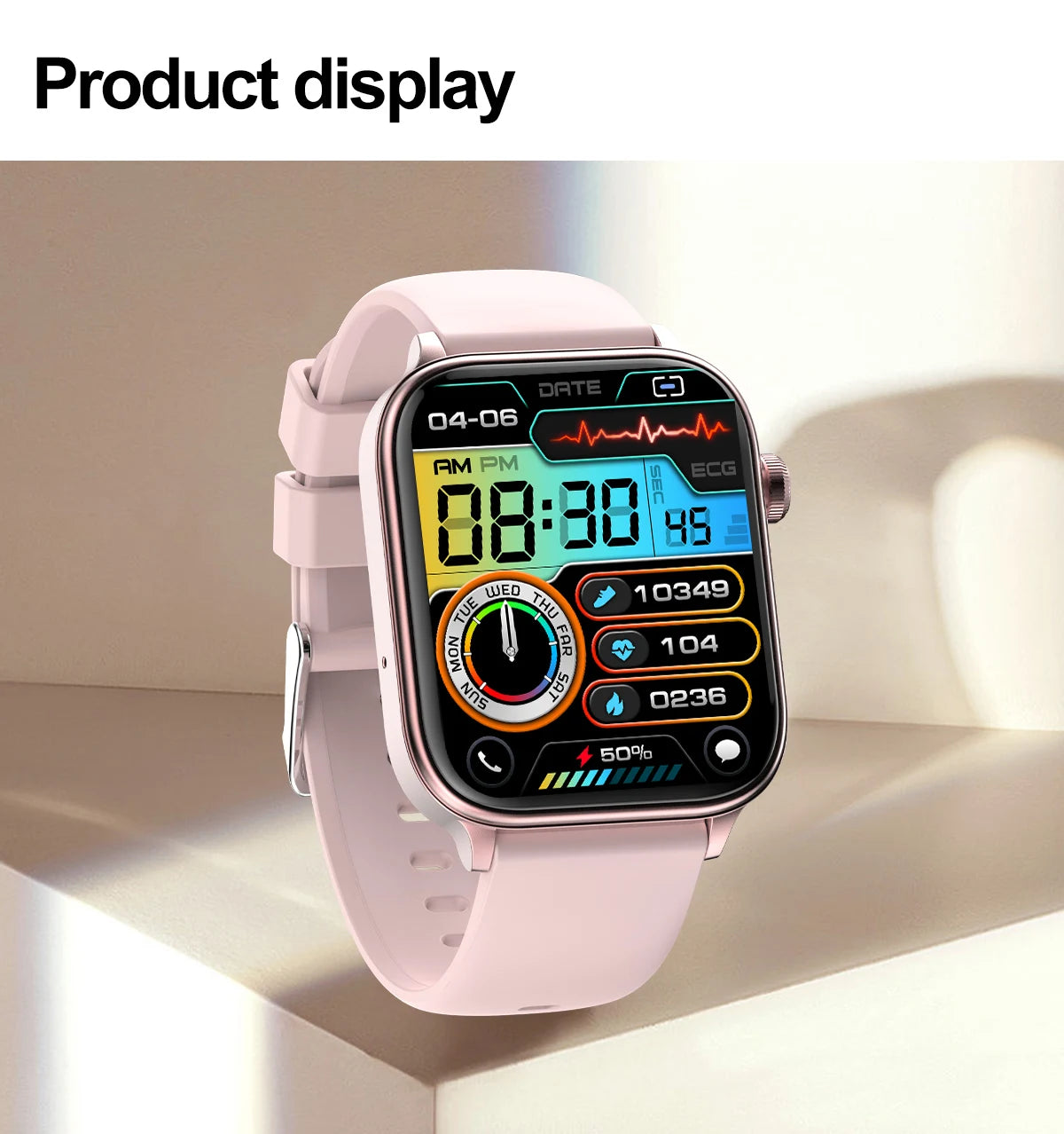 Smart Watch 2025 - ECG+PPG Blood Pressure Blood Lipid Uric Acid Menstrual Tracker