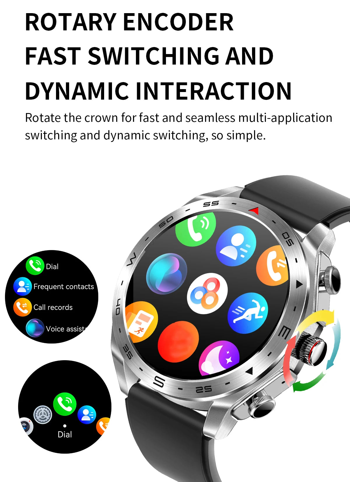 Smart Watch TWS 2-in-1 - Bluetooth Earphones HIFI GPS Heart Rate Bluetooth Call