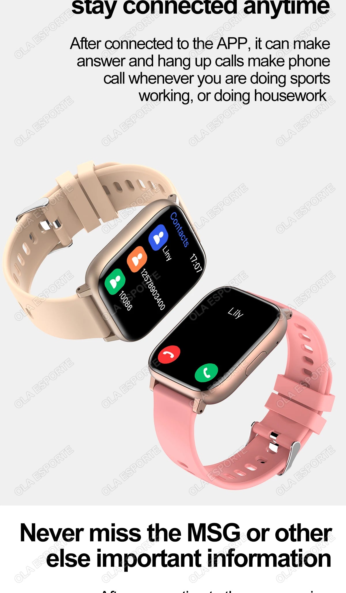 Smart Watch 2025 - GPS HD Touch Screen Blood Pressure Monitor Bluetooth Call