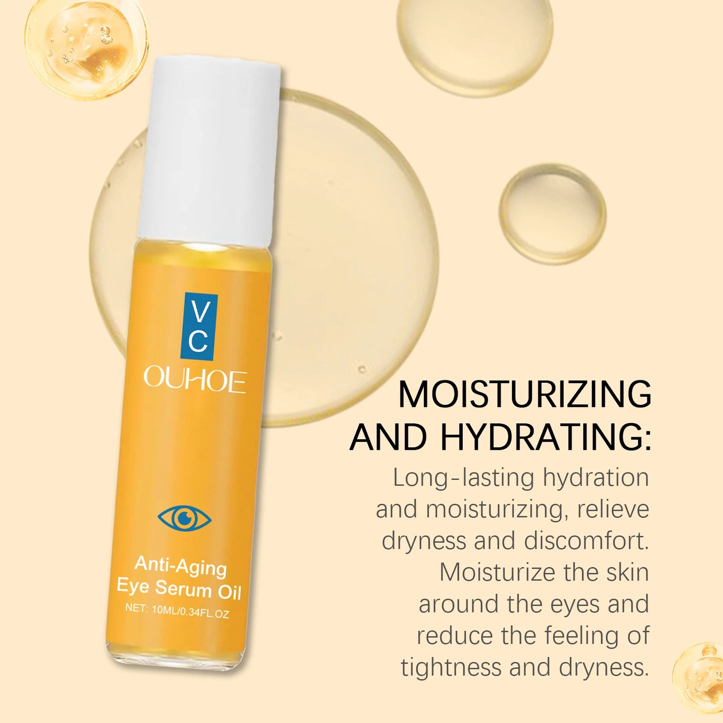 زيت سيروم العين المضاد للشيخوخة - علاج تفتيح وتقوية البشرة بفيتامين سي