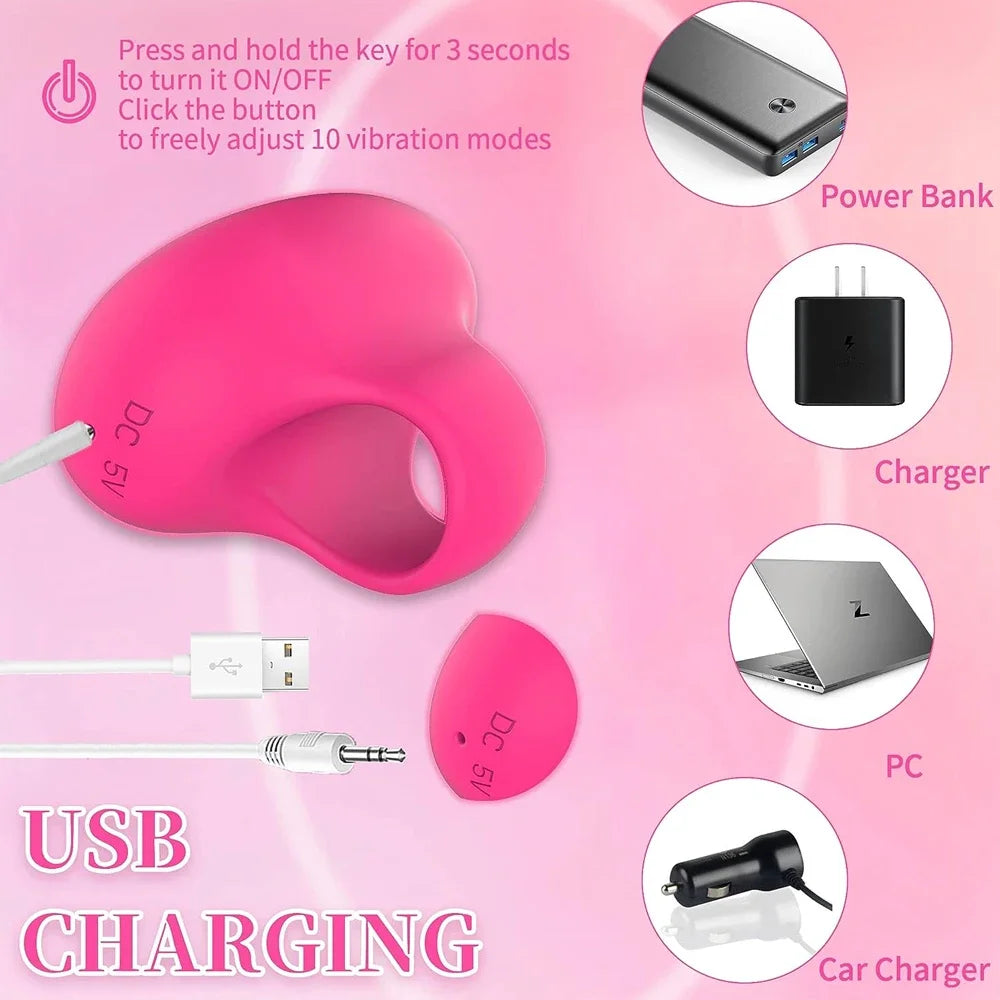 جهاز تدليك صغير للوجه والعين - أداة للعناية بالبشرة قابلة لإعادة الشحن عبر USB