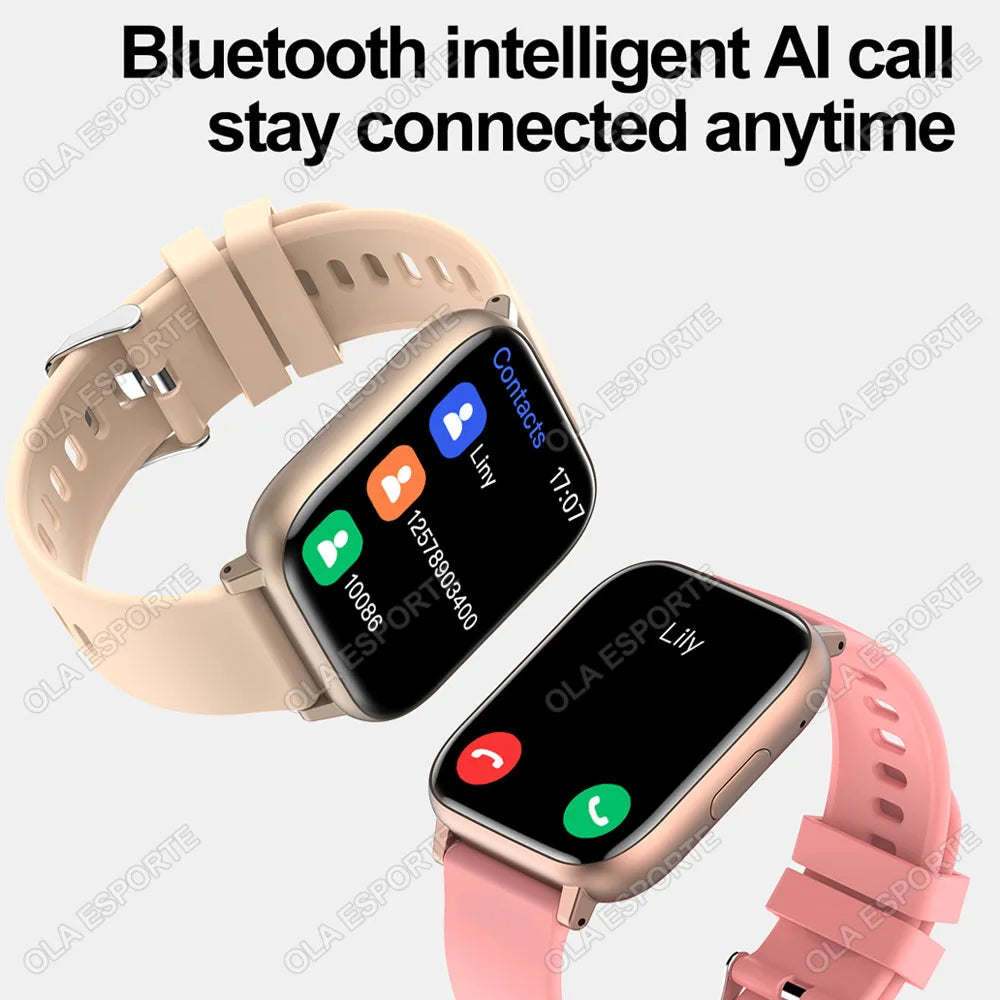 Smart Watch 2025 - GPS HD Touch Screen Blood Pressure Monitor Bluetooth Call