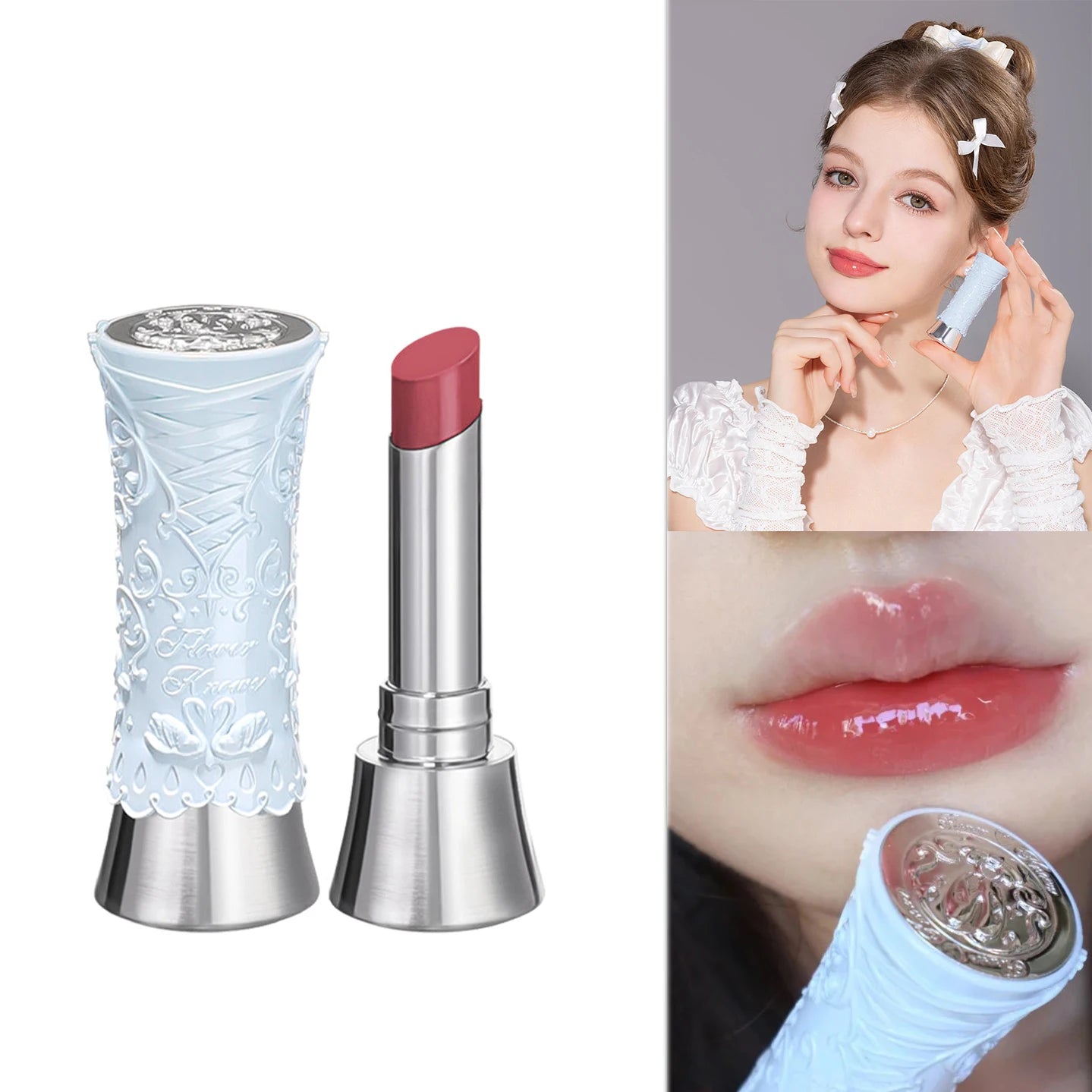 Gloss à lèvres teinté à l'huile - Maquillage hydratant végan pour les lèvres