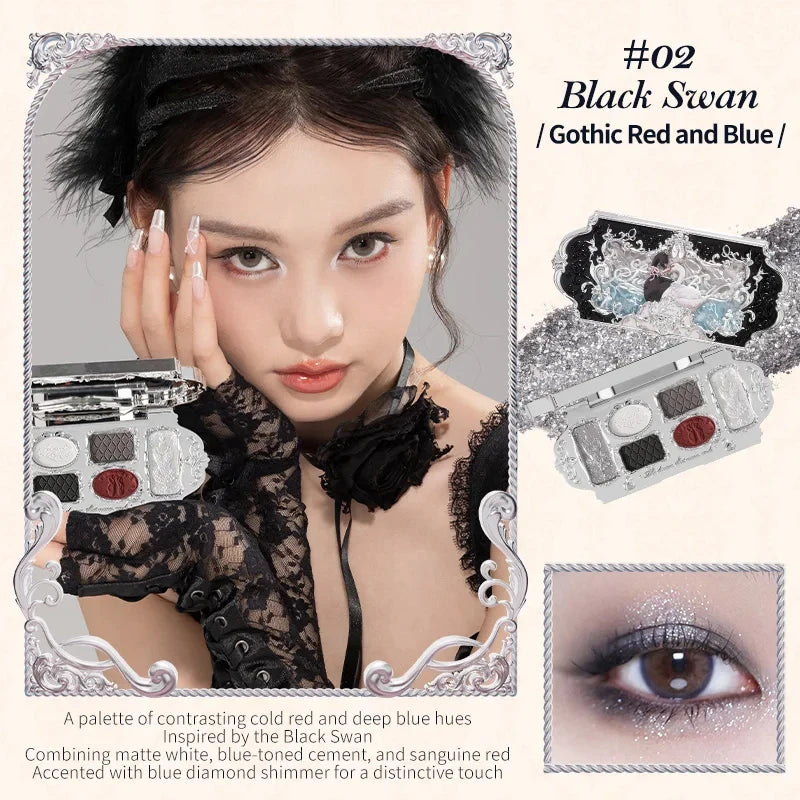 لوحة ظلال العيون مونلايت ميرميد - مجموعة الأحجار الكريمة غير اللامعة