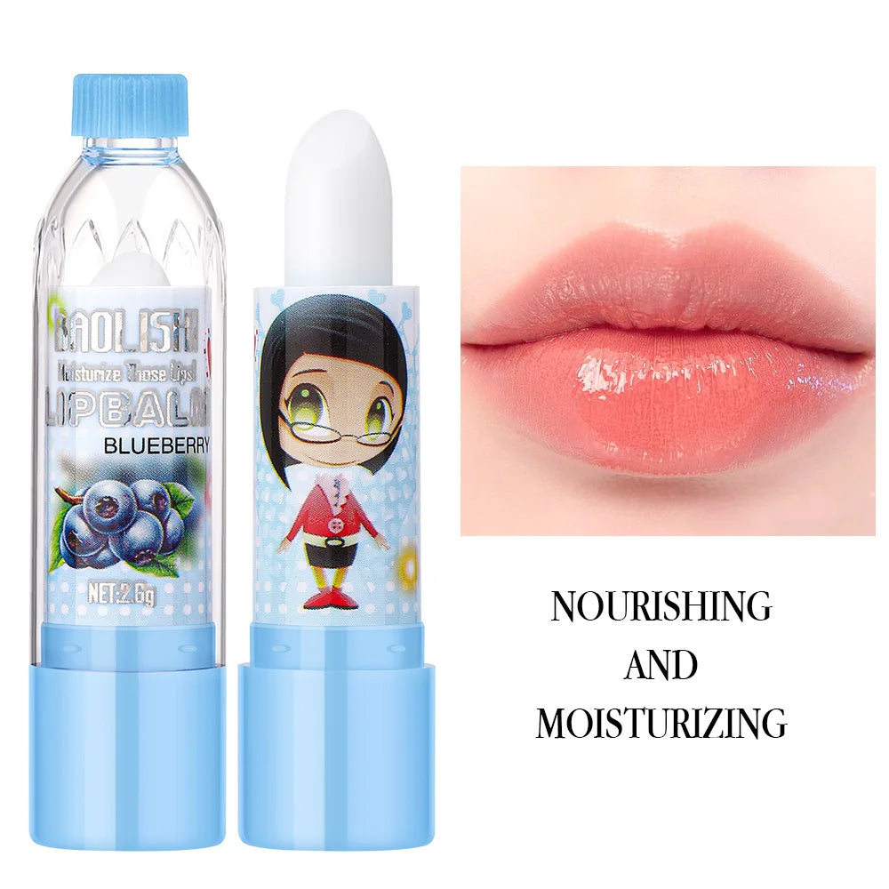 مجموعة مرطب شفاه لطيفة على شكل زجاجة - 24 قطعة مرطبة للشفاه بنكهات مختلفة