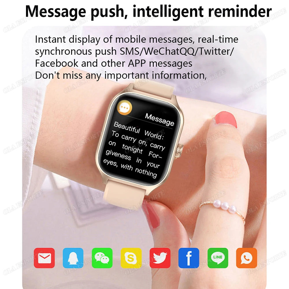 Outdoor Smart Watch - 2.01" HD Heart Rate Bluetooth Calls GPS Waterproof DIY