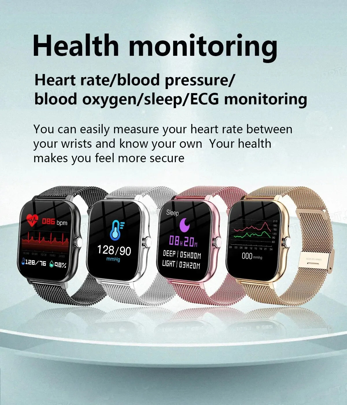 LAXASFIT Smart Watch - Sports Fitness Bluetooth Calls Digital Smartwatch