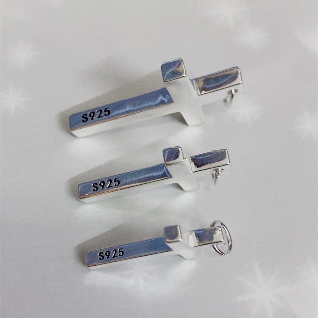 Pendentif Croix - Collier Jésus-Christ en argent sterling 925