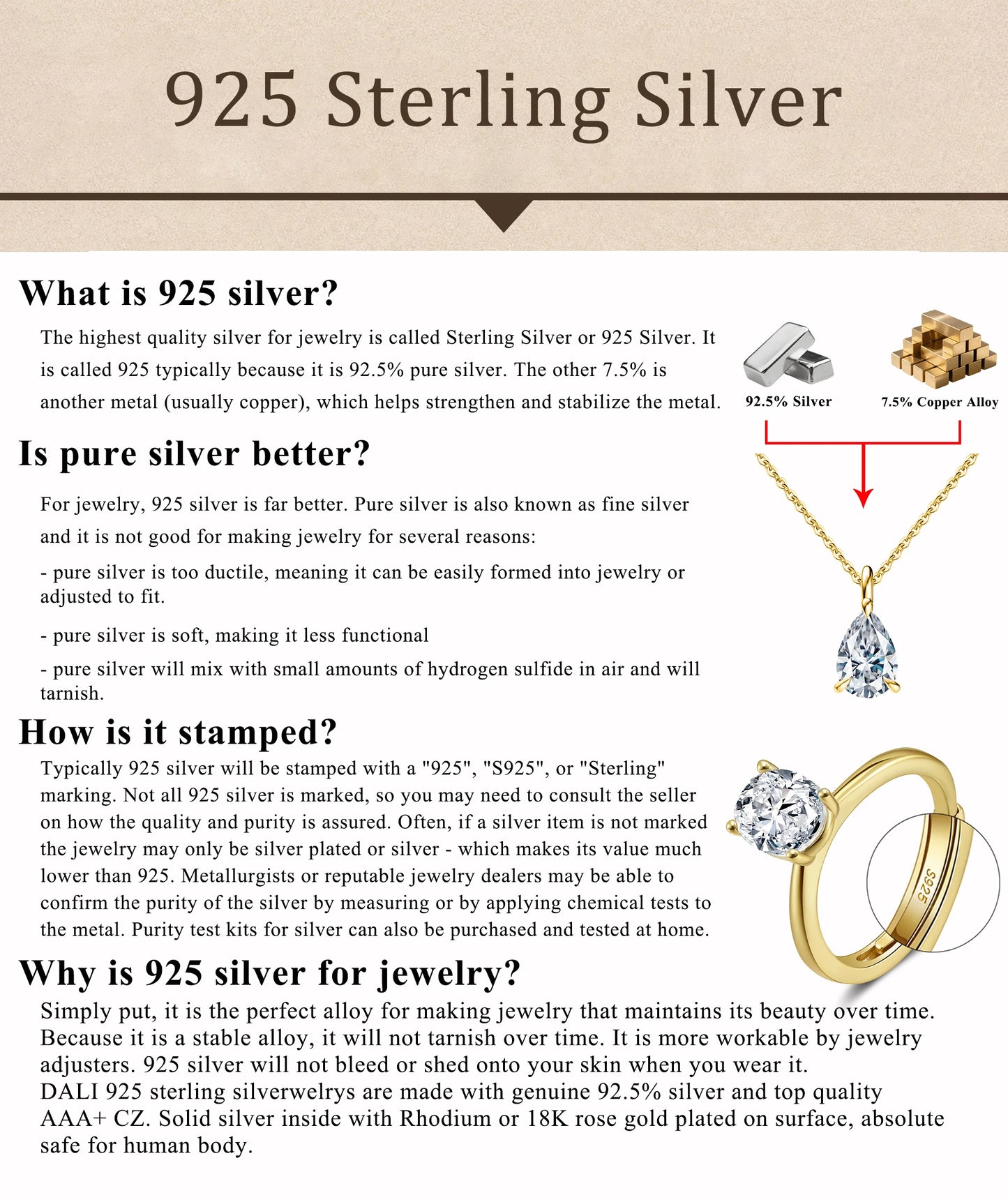 قلادة من سلسلة حبل ملتوية ذهبية - قلادة من الفضة الاسترلينية عيار 925 مطلية بالذهب عيار 14 قيراطًا