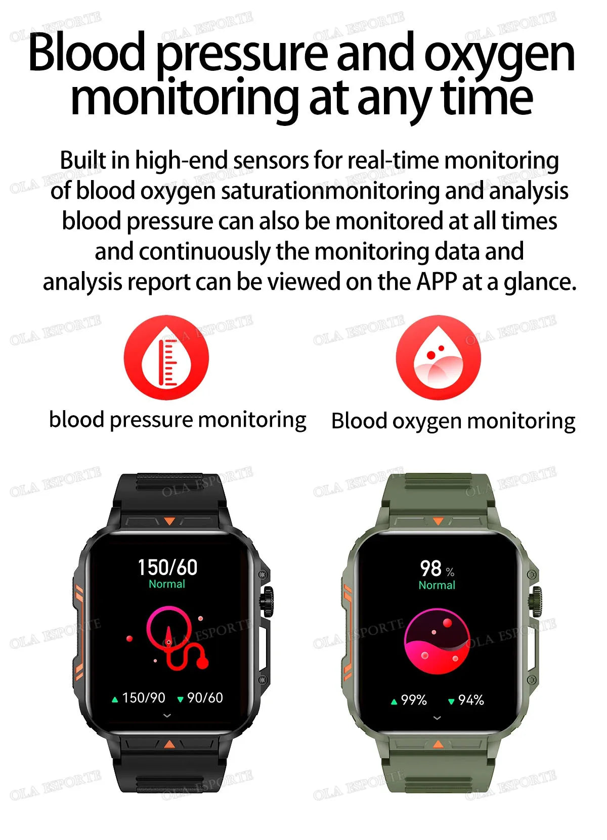 Military Smart Watch 2025 - Health Monitor Bluetooth Call IP68 Waterproof Fitness