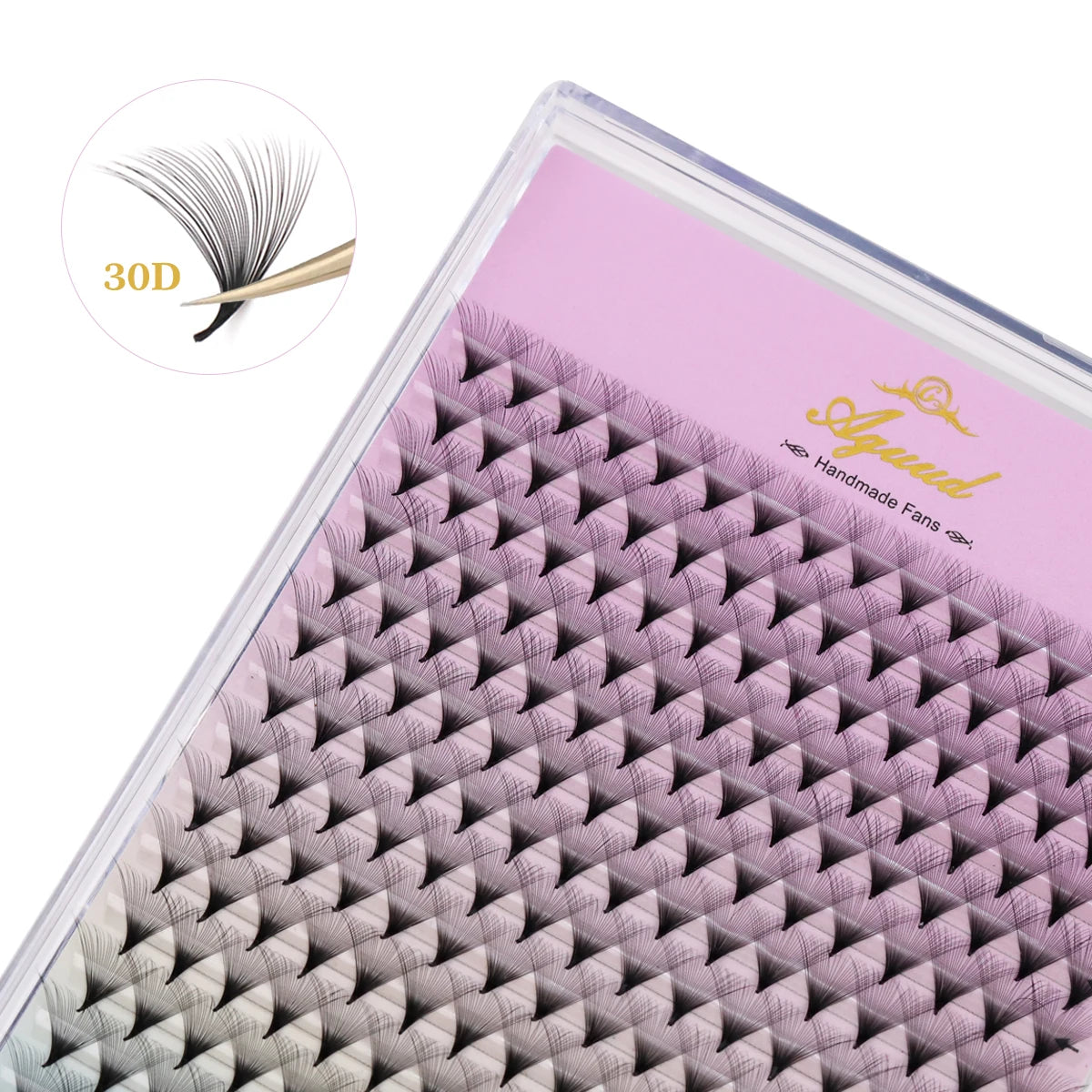 رموش AGUUD الروسية الجاهزة للتكثيف - ١٠ علب - معجبين كثر