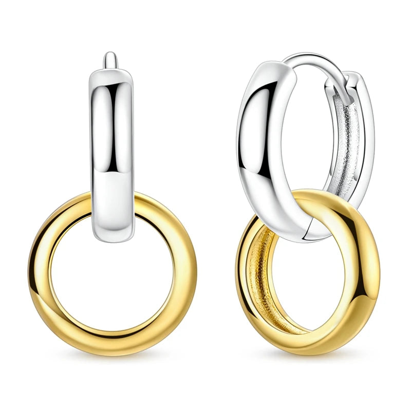 Boucles d'oreilles créoles en argent sterling 925 - Cadeau de mariage et de fiançailles